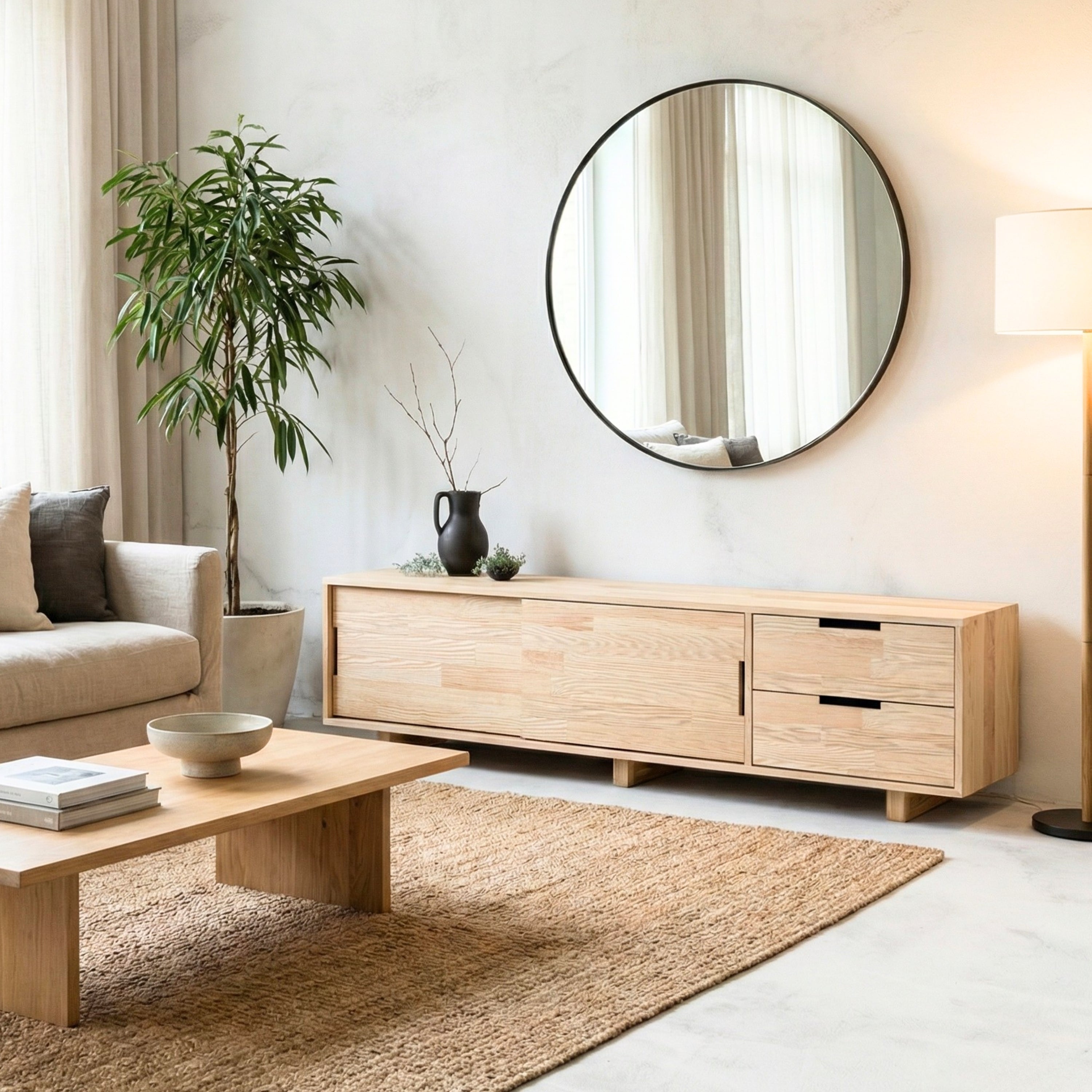 Media Console with Drawers