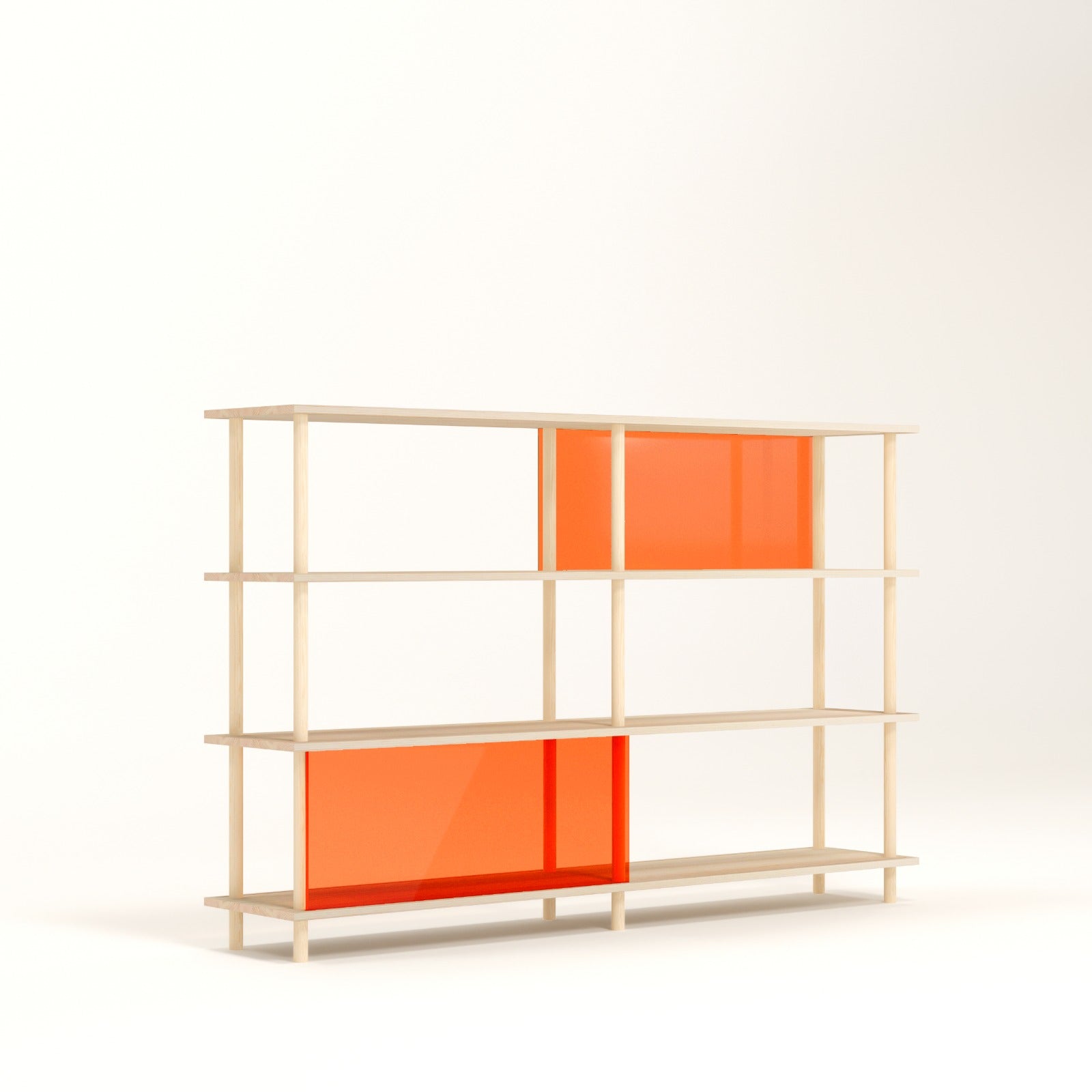 4-stufiges Plexiglas-Regal
