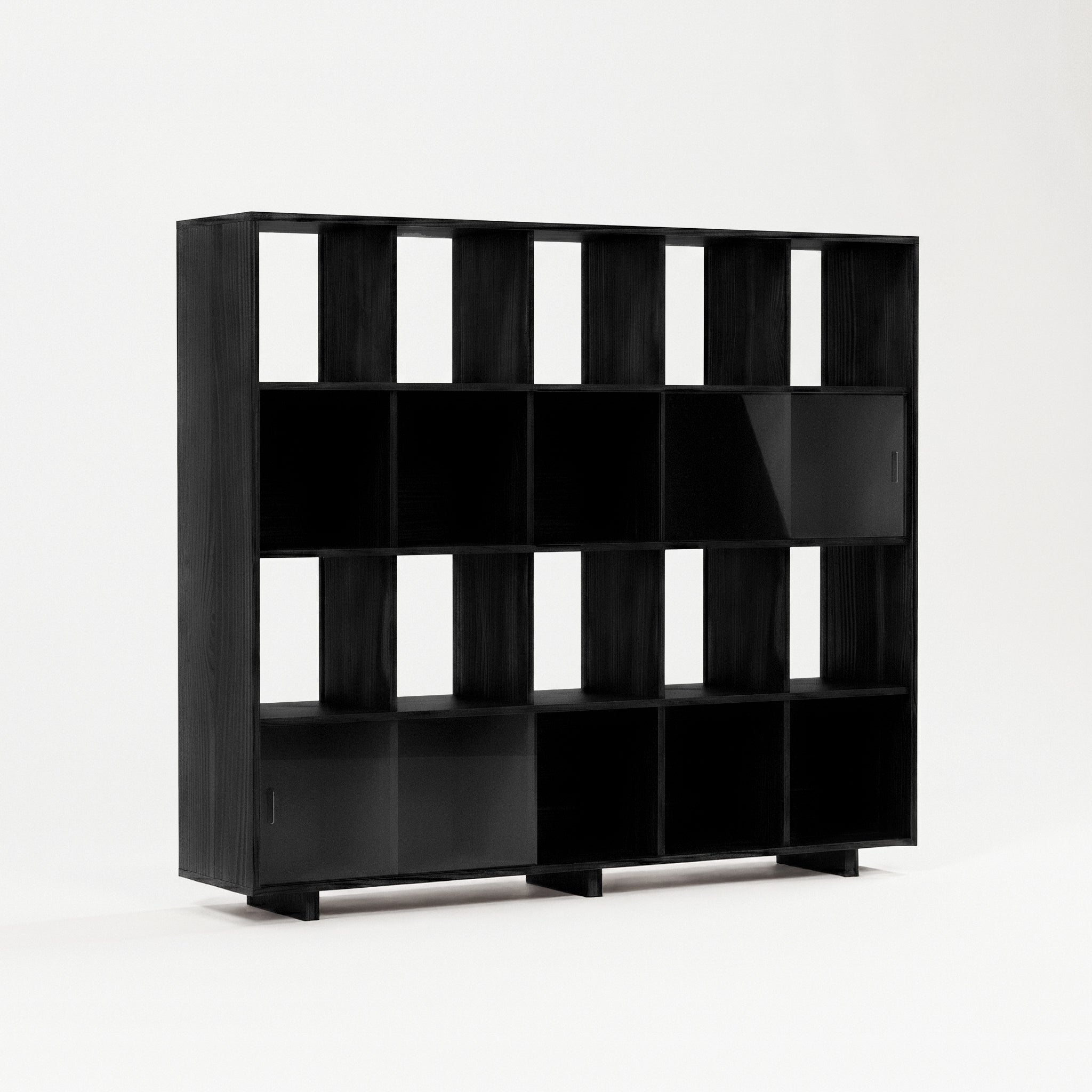 Support pour platine vinyle et étagère basse ouverte