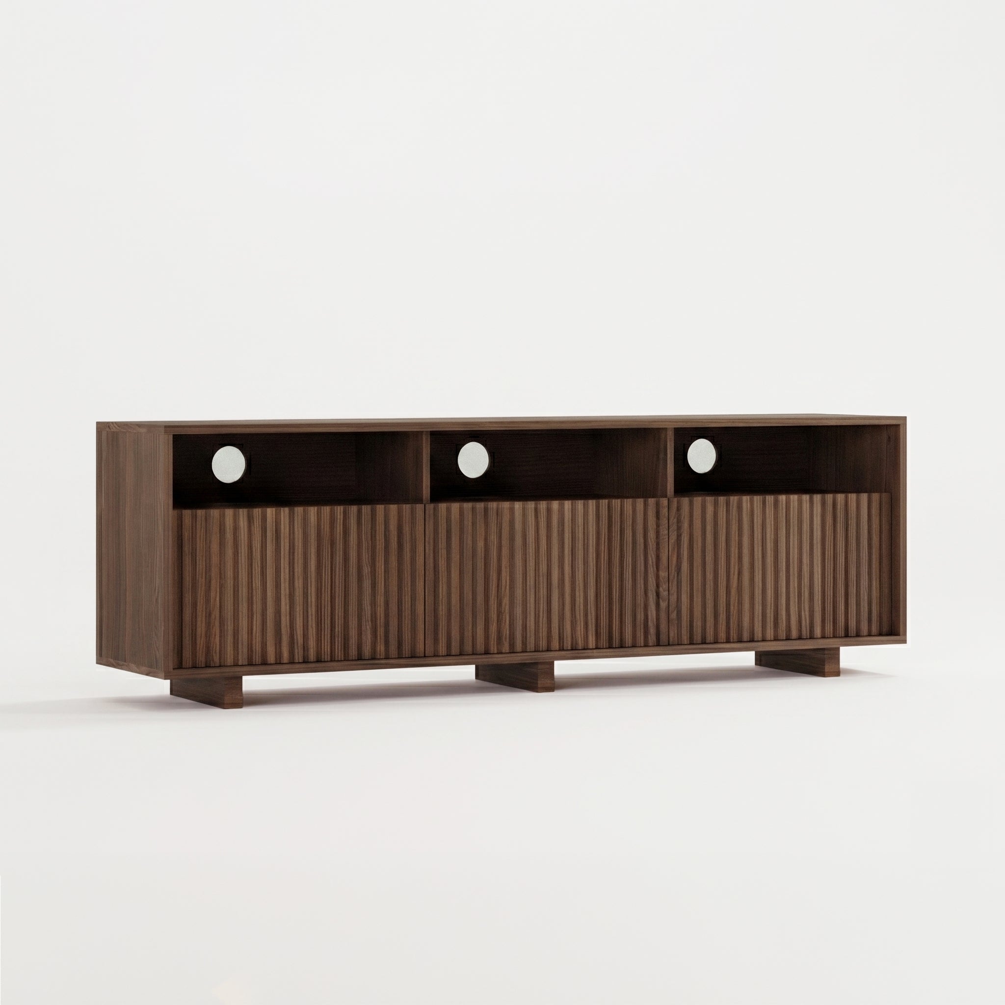 Medienkonsole und TV-Ständer aus Massivholz M7