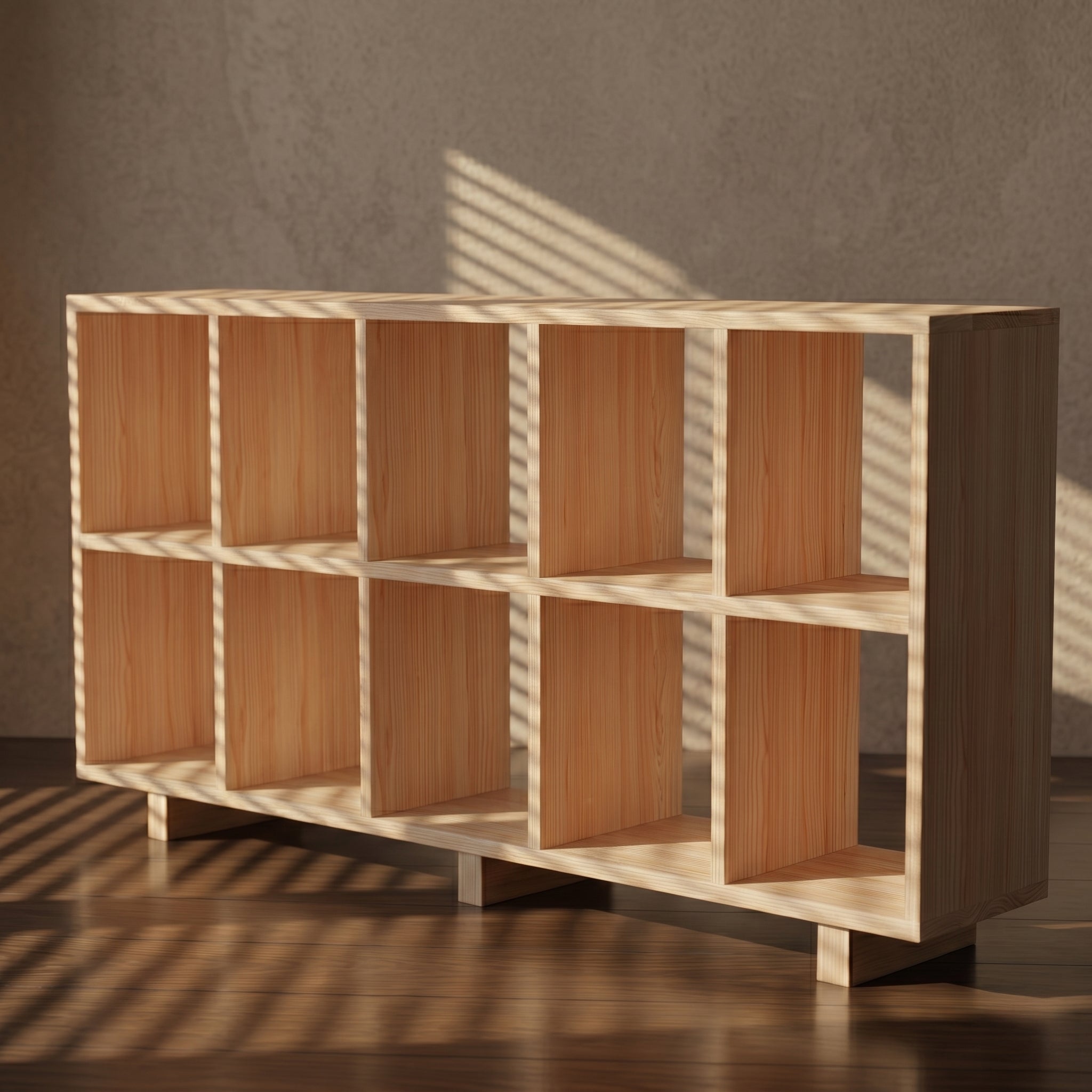 3-stufiges Schallplattenlager & Bücherregal