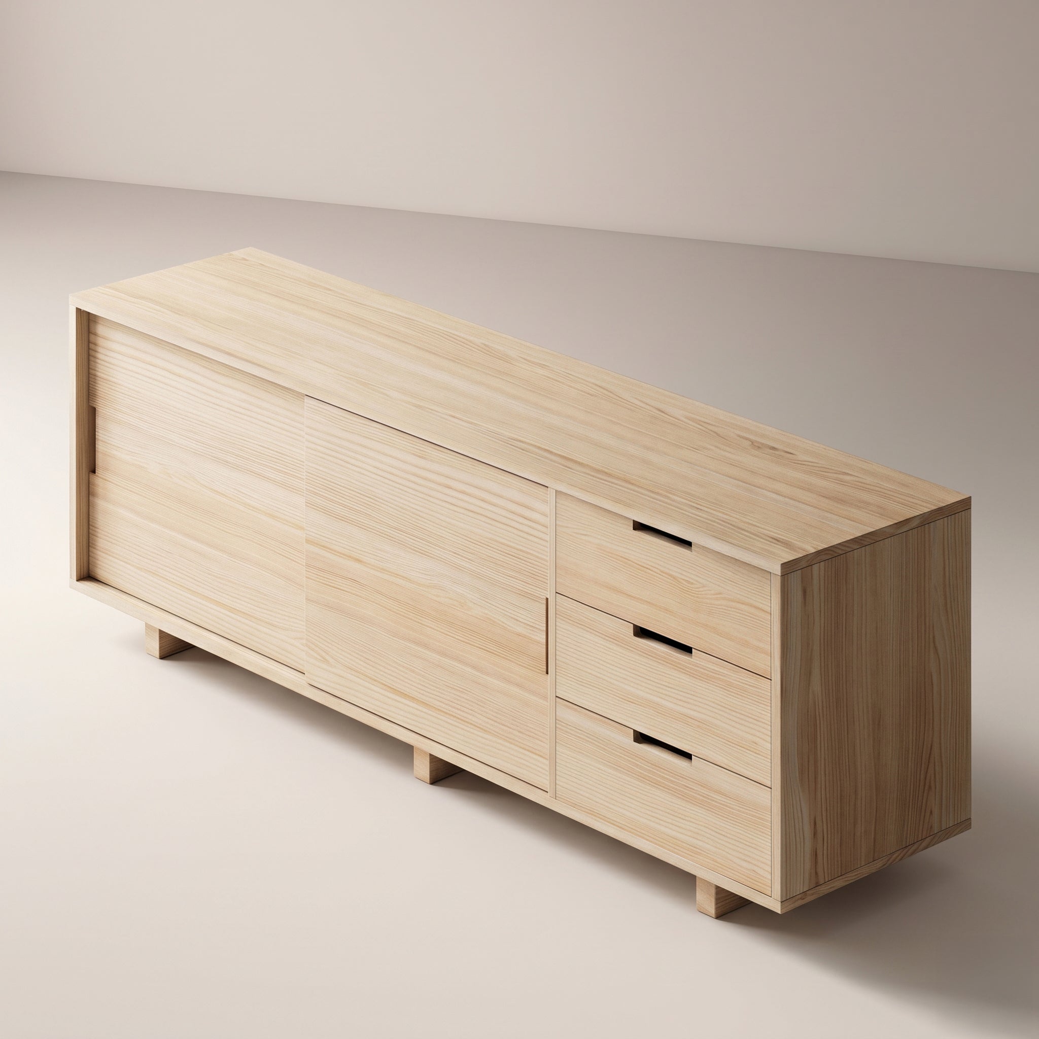 Sideboard mit Schubladen aus Massivholz