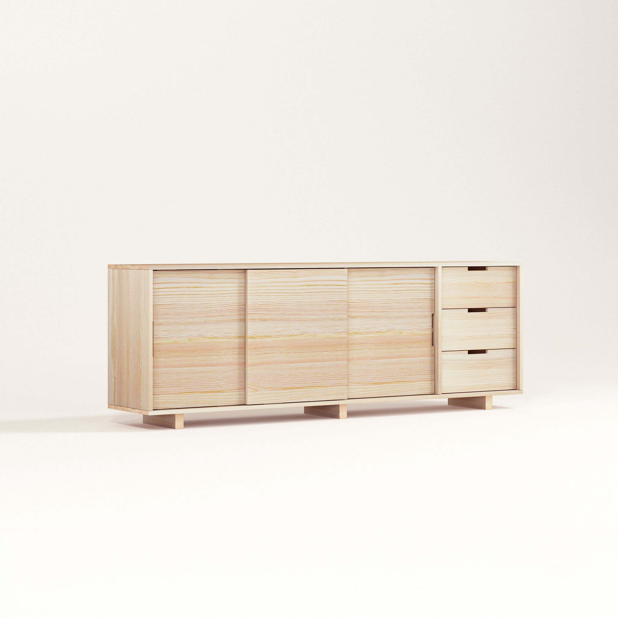 Sideboard mit Schubladen aus Massivholz