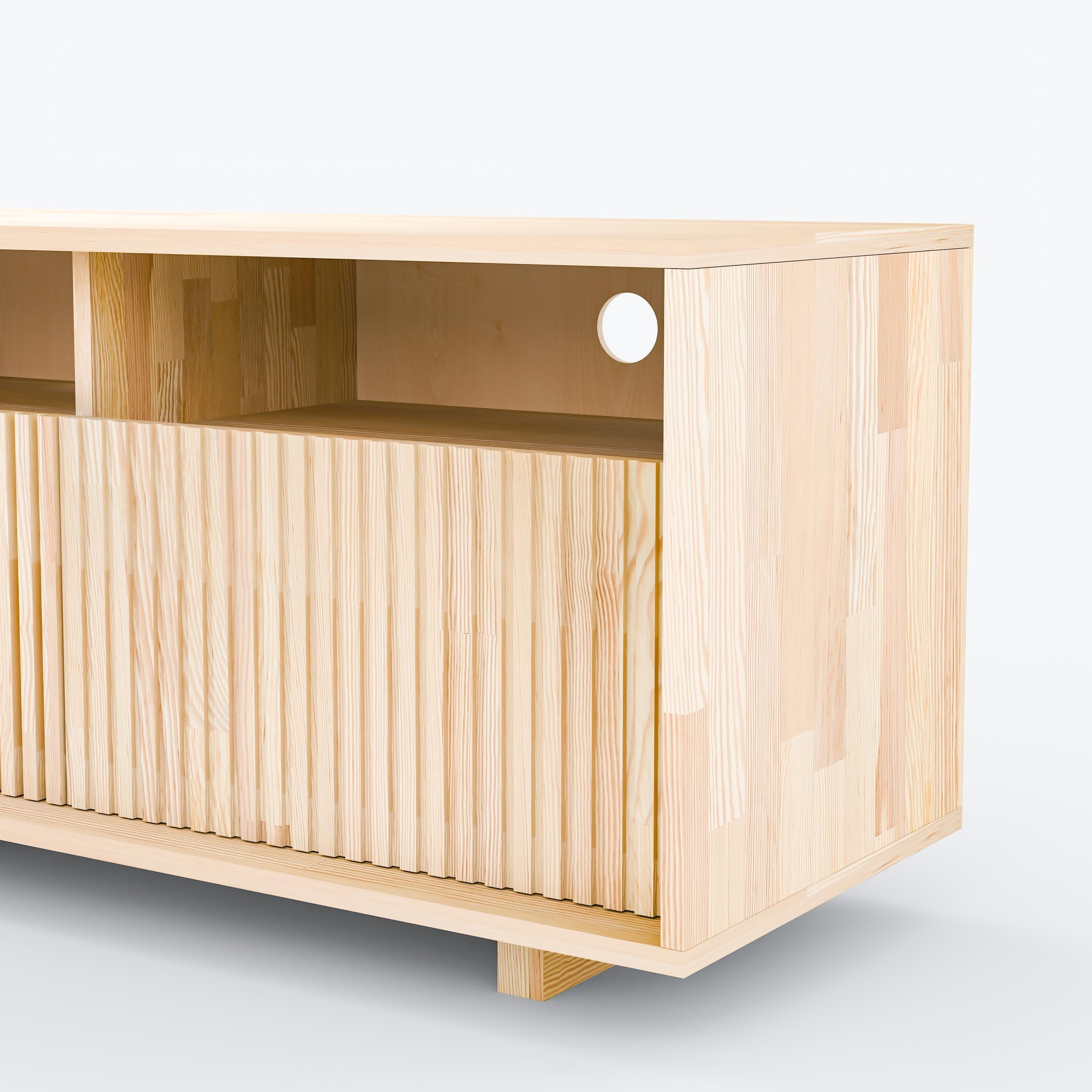 Medienkonsole und TV-Ständer aus Massivholz M7