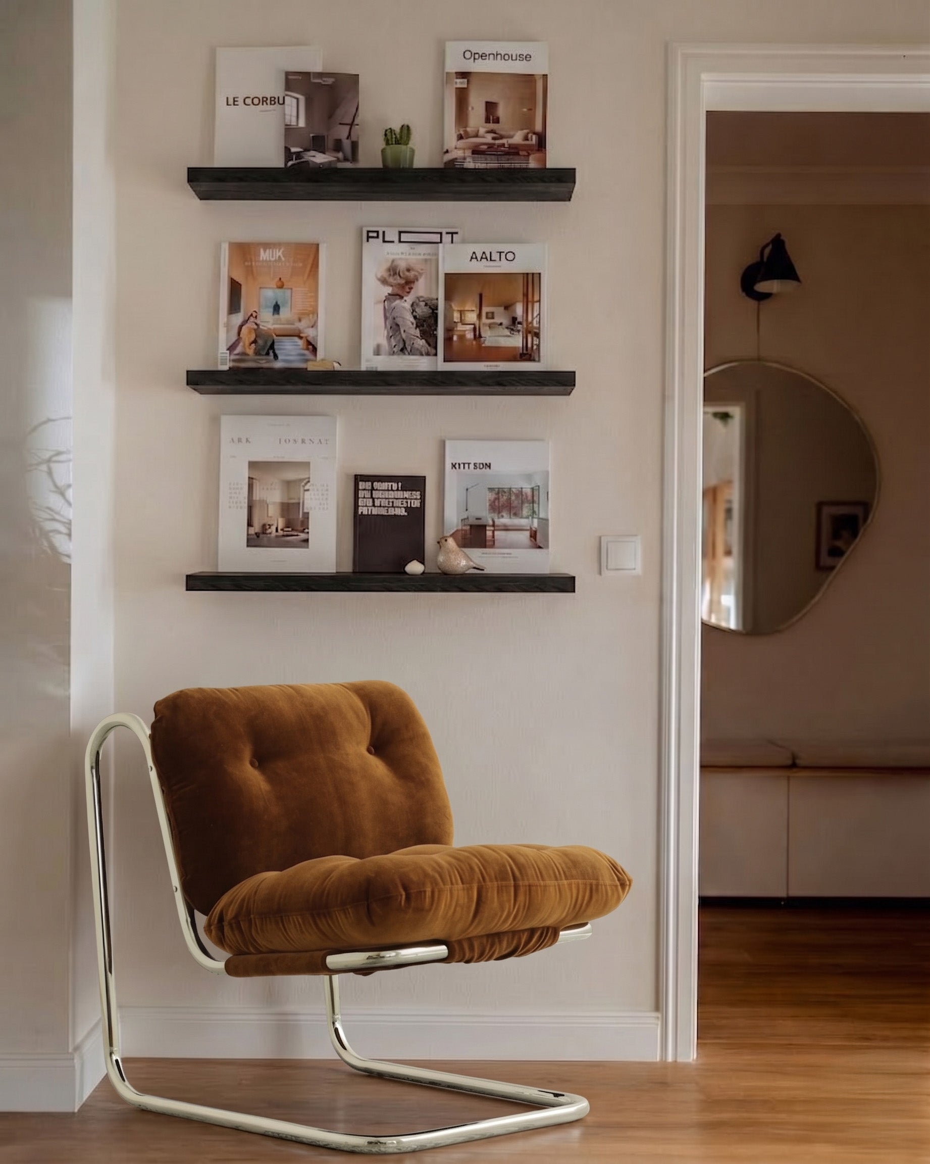 Solid Wood Floating Shelf, Wall Mounted Shelf
